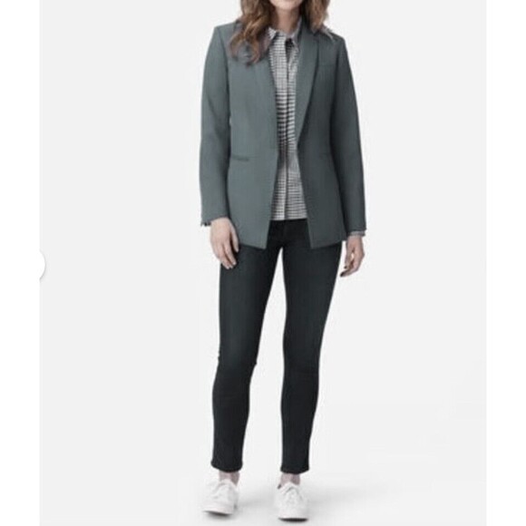 ~ New! 6p Pendleton Blazer Virgin Wool Olive Pockets Lined Seasonless Petite - Picture 1 of 16